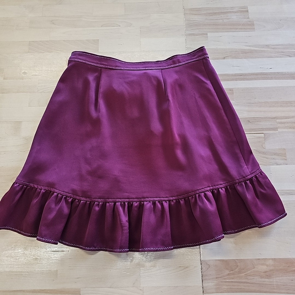 Devlin Size 6 Purple Polyester Preloved Skirt