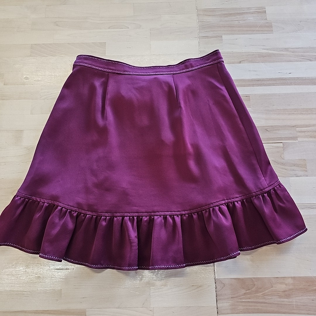 Devlin Size 6 Purple Polyester Preloved Skirt