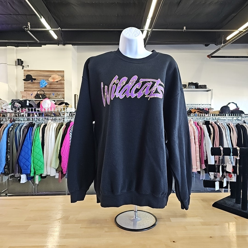 Gildan Size L Black Sweatshirt