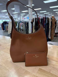 Kate Spade 454 Small  Tan Hobo Leather Preloved Handbag