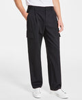 Alfani Men's Refined Cargo Pants, Created for Macy's - Deep Black - 38x32
