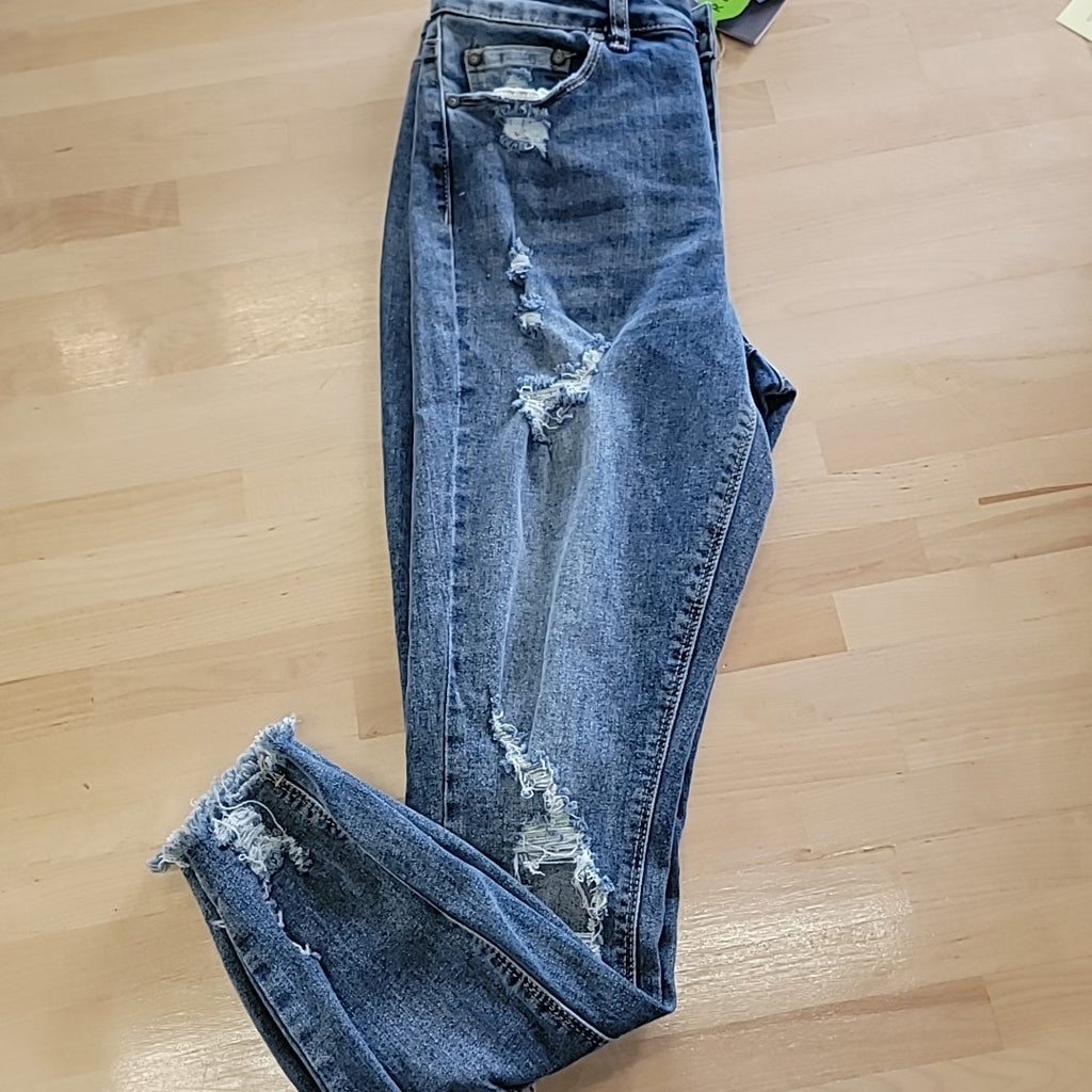 Indigo Rein Size 9 Blue Recycled Denim Curvy Fit NWT