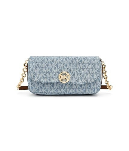 Michael Kors Nolita Small Logo Jacquard Denim Crossbody Bag