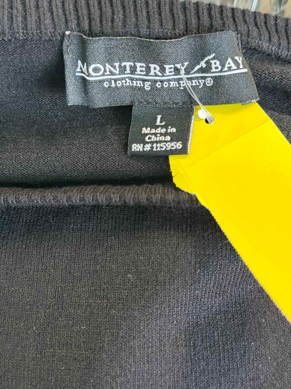 Montego Bay Club Size L Black Sweater