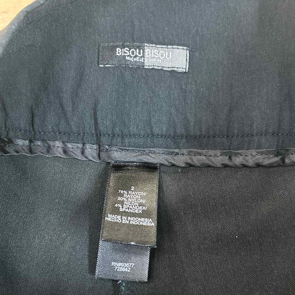 Bisou Bisou Size 2 Black Preloved Pants