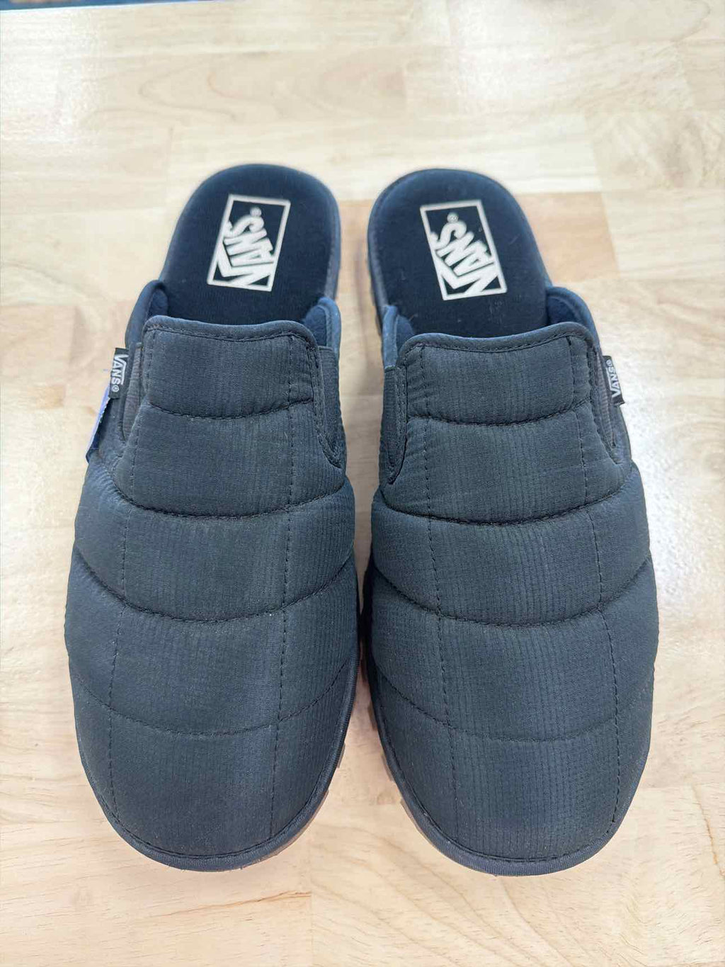 Vans Size 12 Black Nylon Preloved Sandals