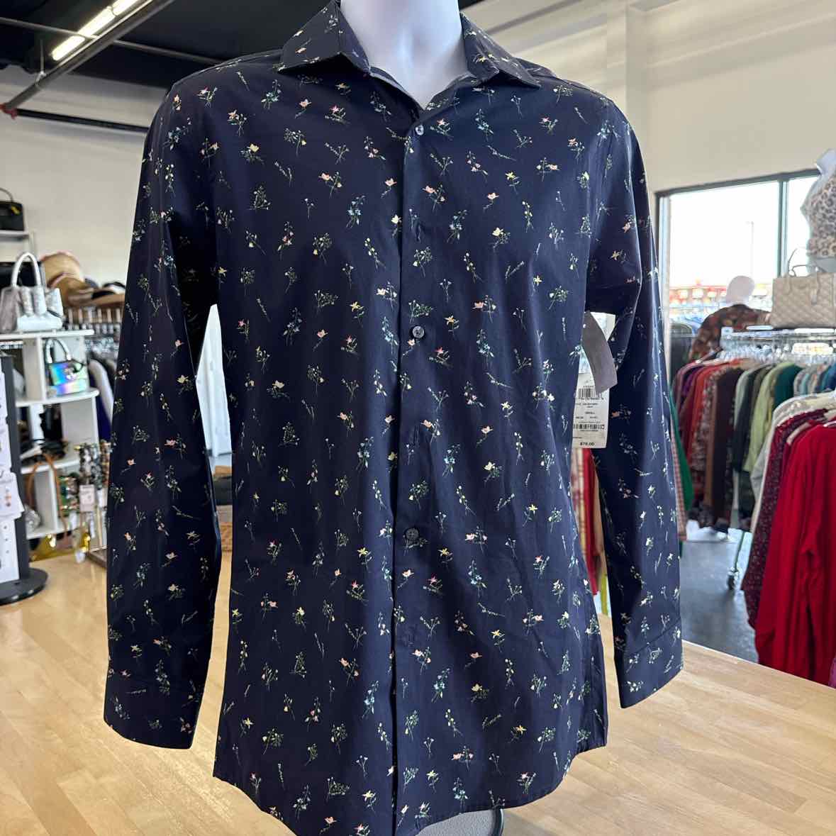 Bar Iii Mens Slim Fit Button Down Dress Shirt