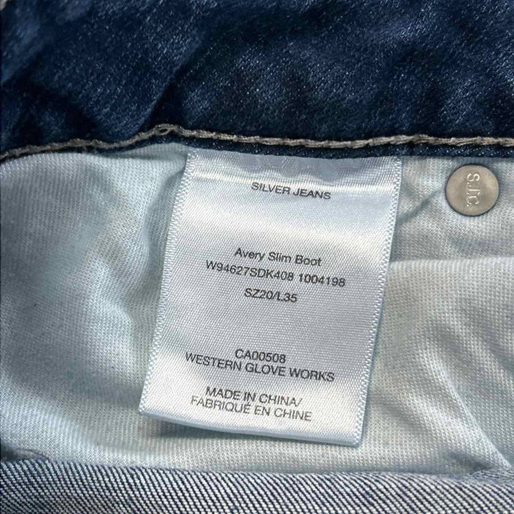 Silver Jean Co. Size 20 Blue Denim Preloved Jeans