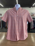 Denim Flower Size L Orange Preloved MENS Button Down Shirt