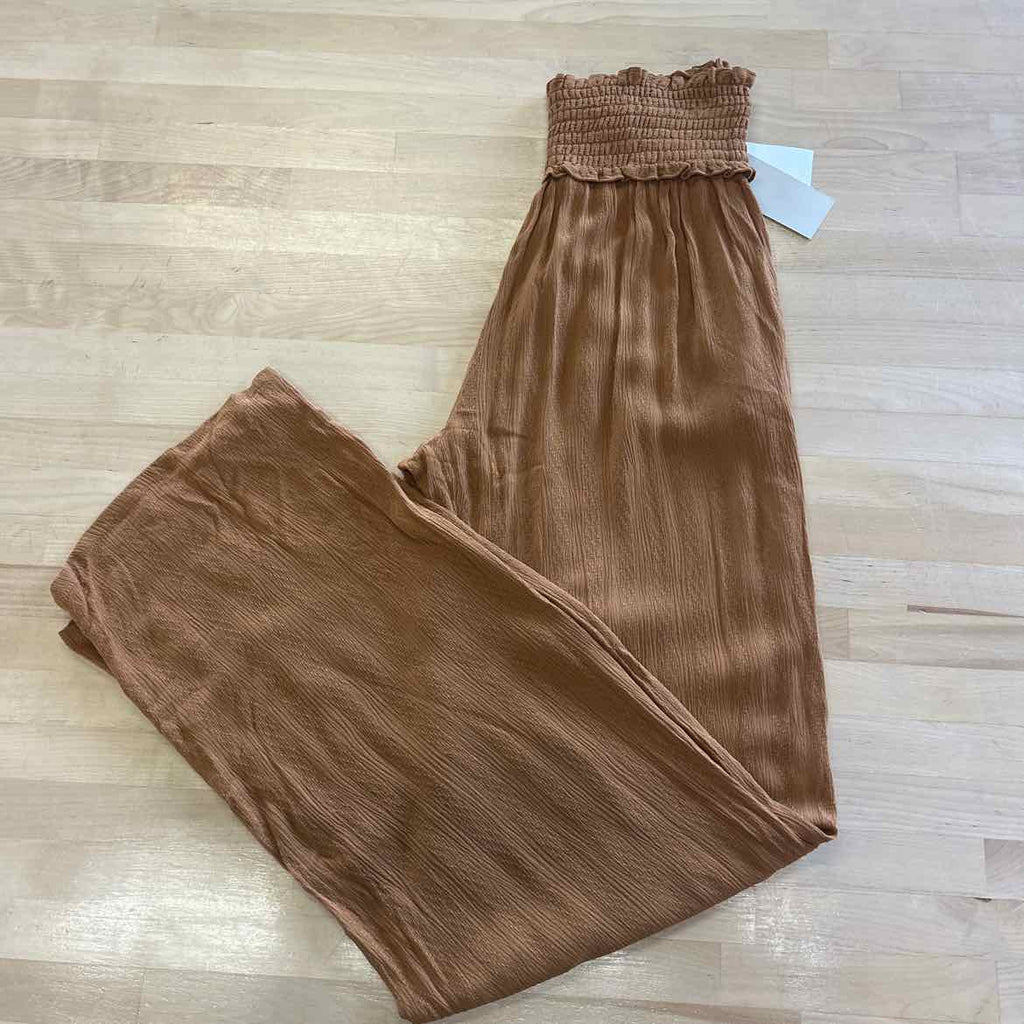 Kingston Grey Juniors' Wide-Leg Soft Pants - Tobacco