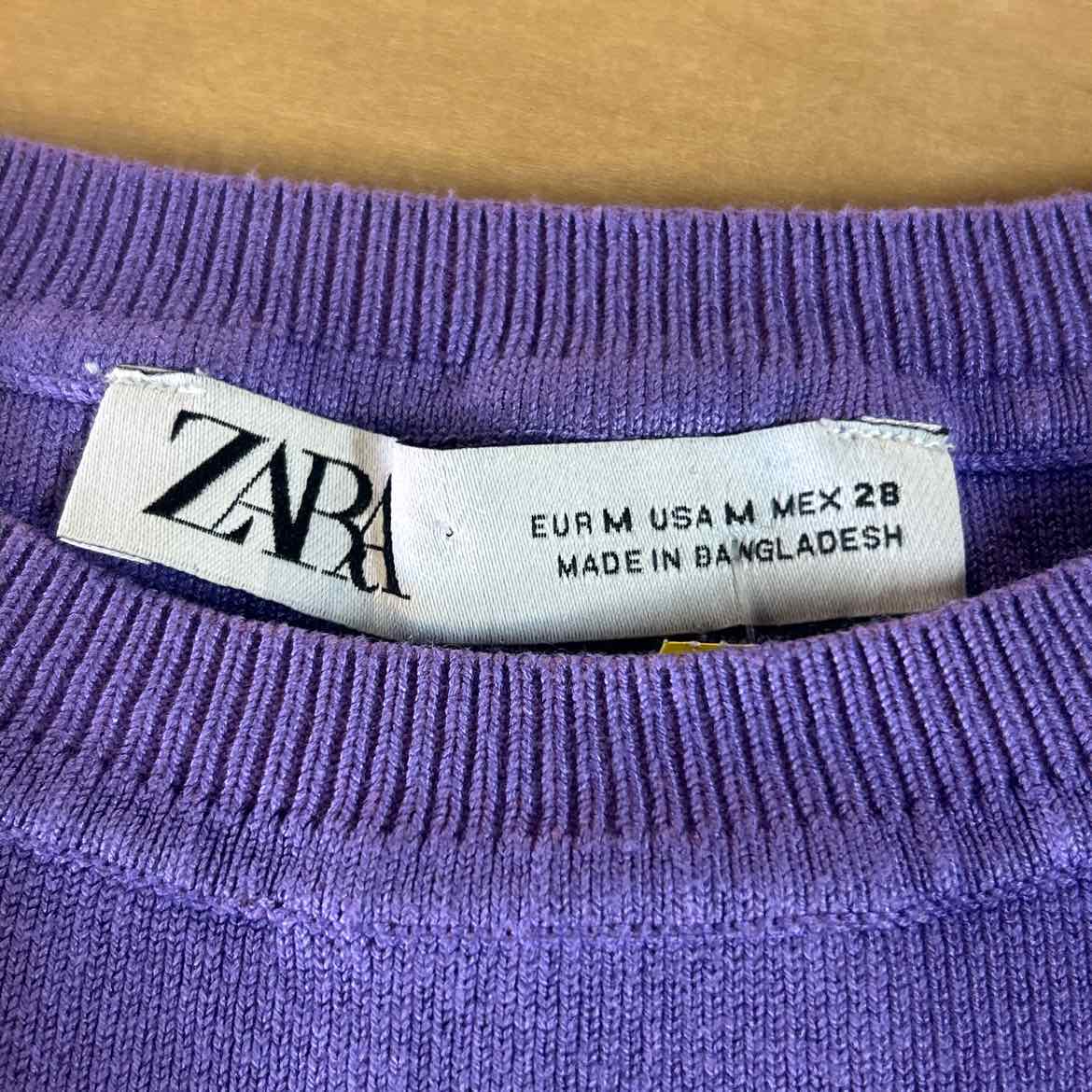 zara Size M Lilac Preloved Tank