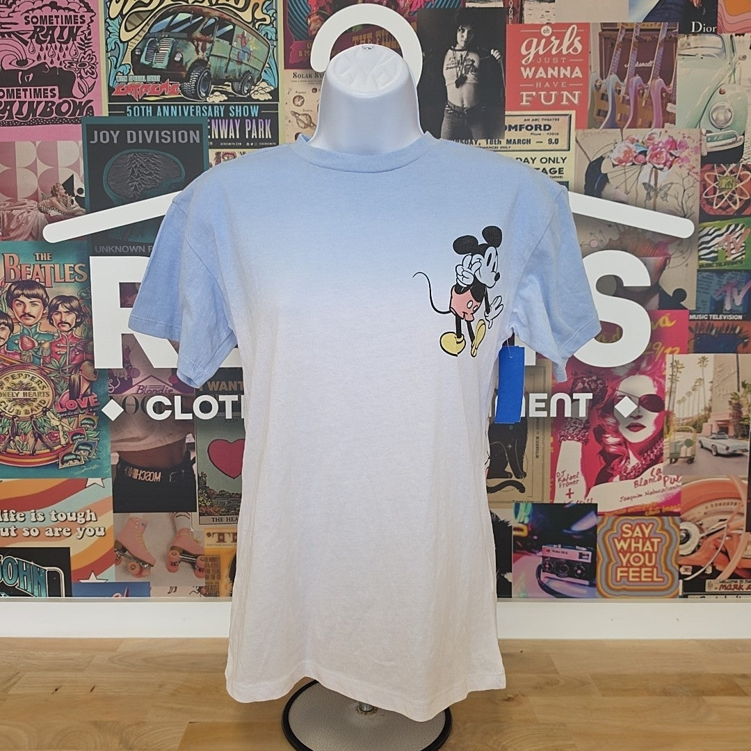 Disney Size XS Blue New T-Shirt SS