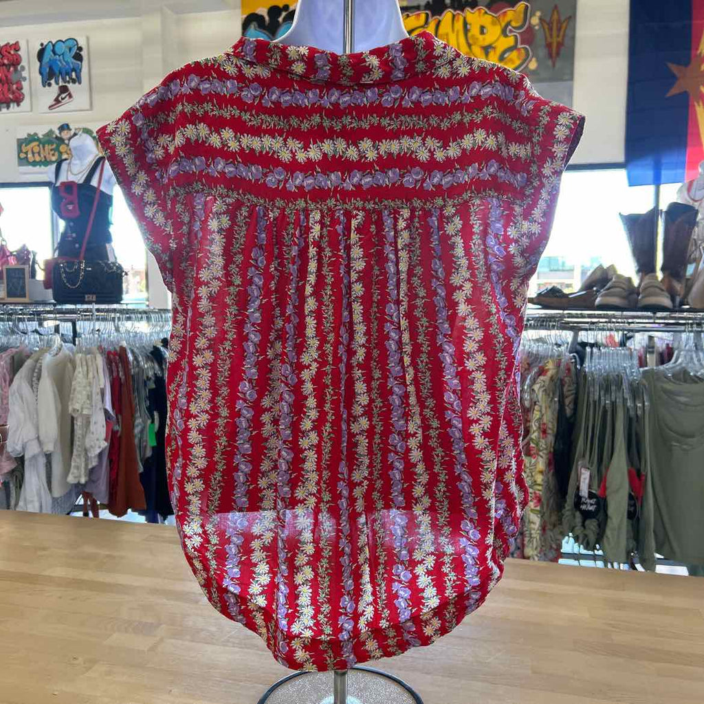 Philosophy Size M Red Preloved Blouse SS