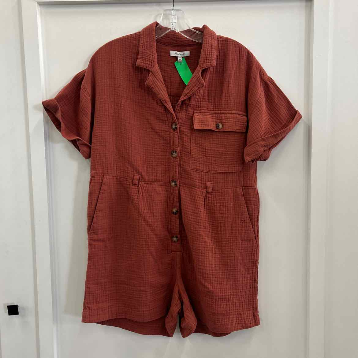 Madewell Size XS Orange Preloved Romper