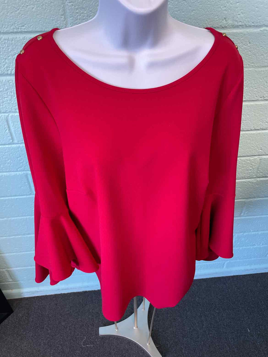 Coco Bianco Size L Red Blouse
