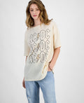 ACDC Size L Acdc Leopard T-Shirt - Bleached Sand