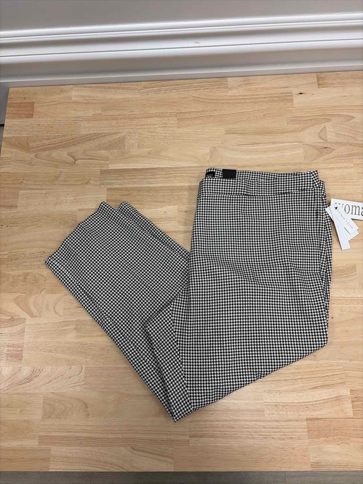 Amanda & Chelsea Size 22W Black White New Pants