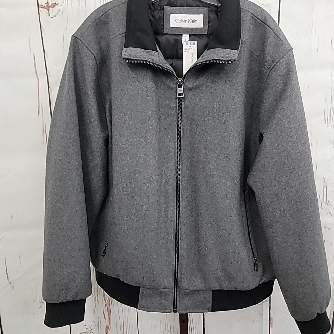 Calvin Klein Men's Size L Gray MENS Jacket