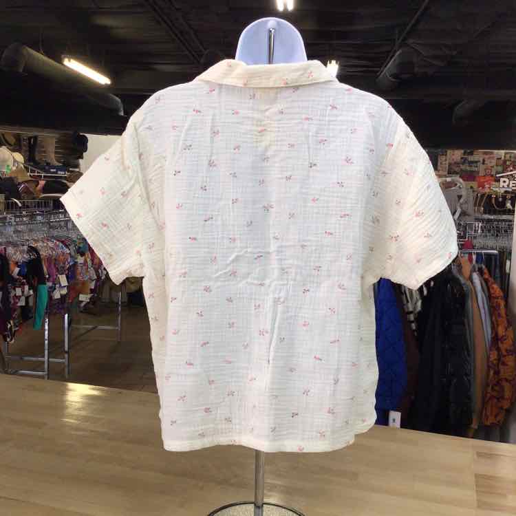 H&M Size S Off White Preloved 2 pc Dress Set