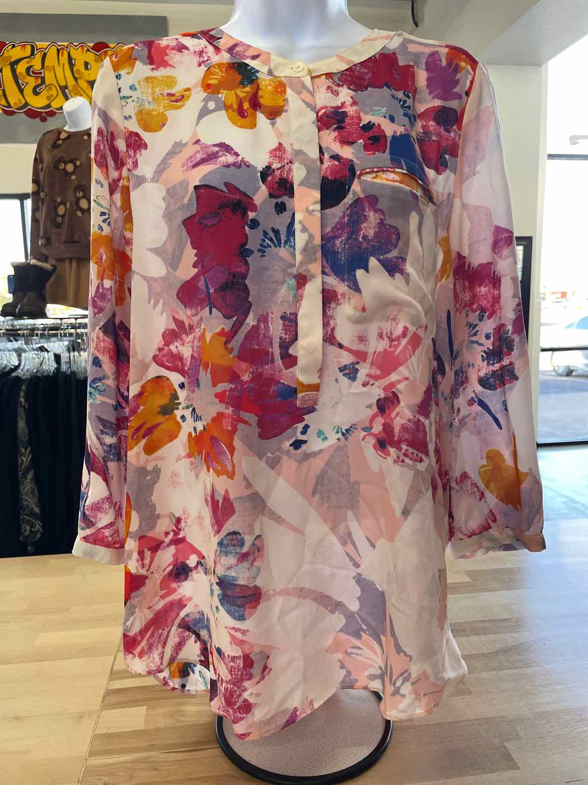 Ndulge Size M Pink Blouse