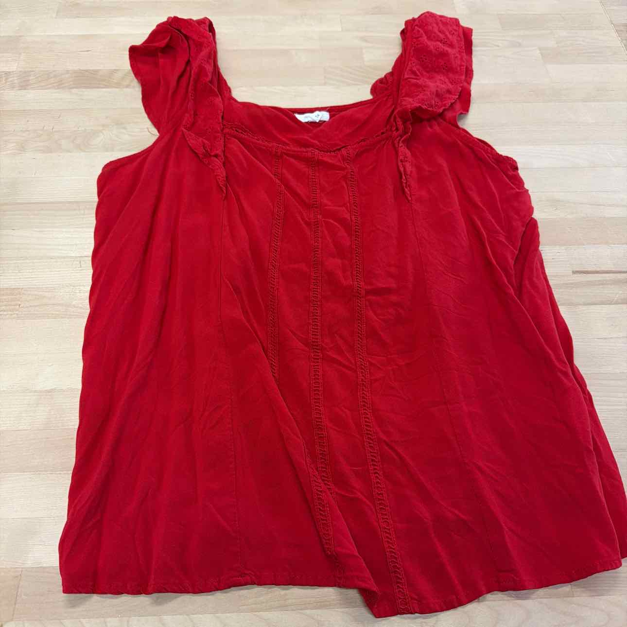 Maurices Size 1X Red Used Sleeveless