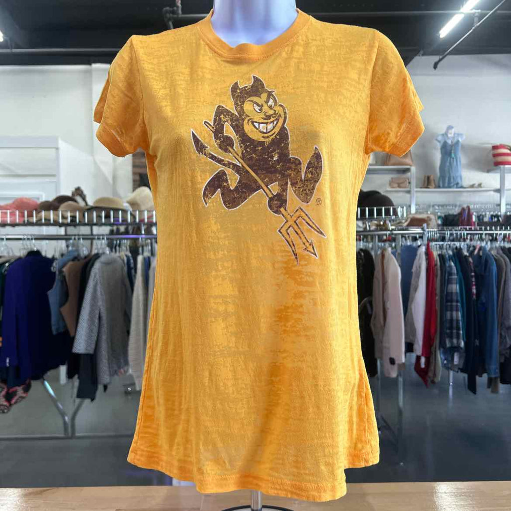 ASU Size M Yellow Preloved Shirt