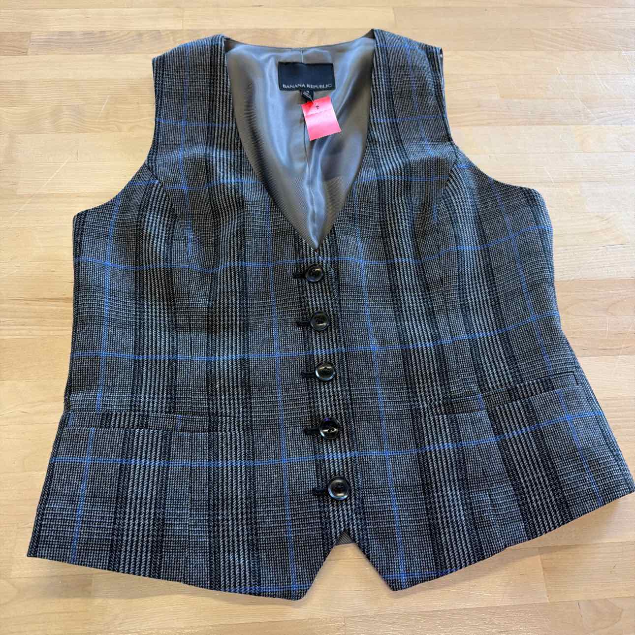 Banana Republic Size 4 Gray Preloved Vest