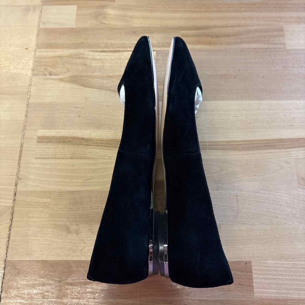 White House Black Market Size 7.5 Black Suede New Flats