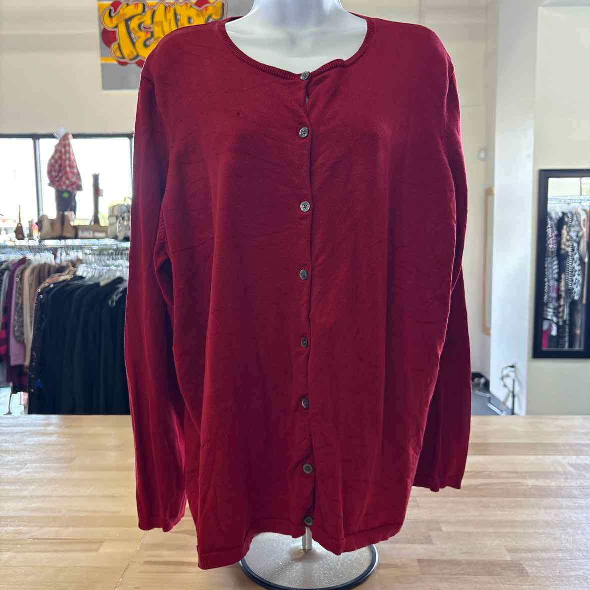 Ralph Lauren Size L Red Cardigan