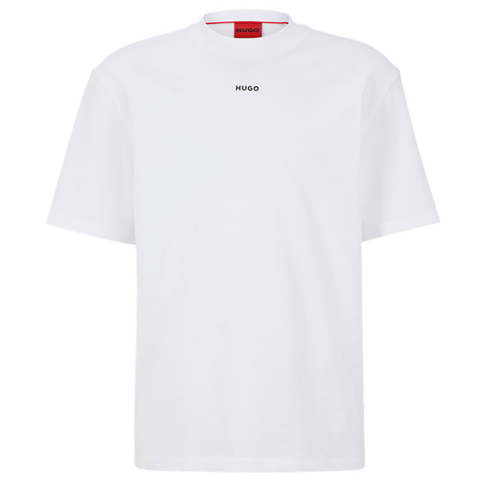 HUGO Size L Men's Dapolino Small Logo Print Tee