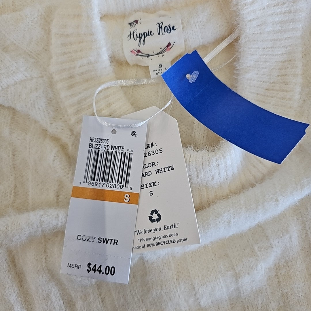 hippie rose Size S White Knit New Sweater