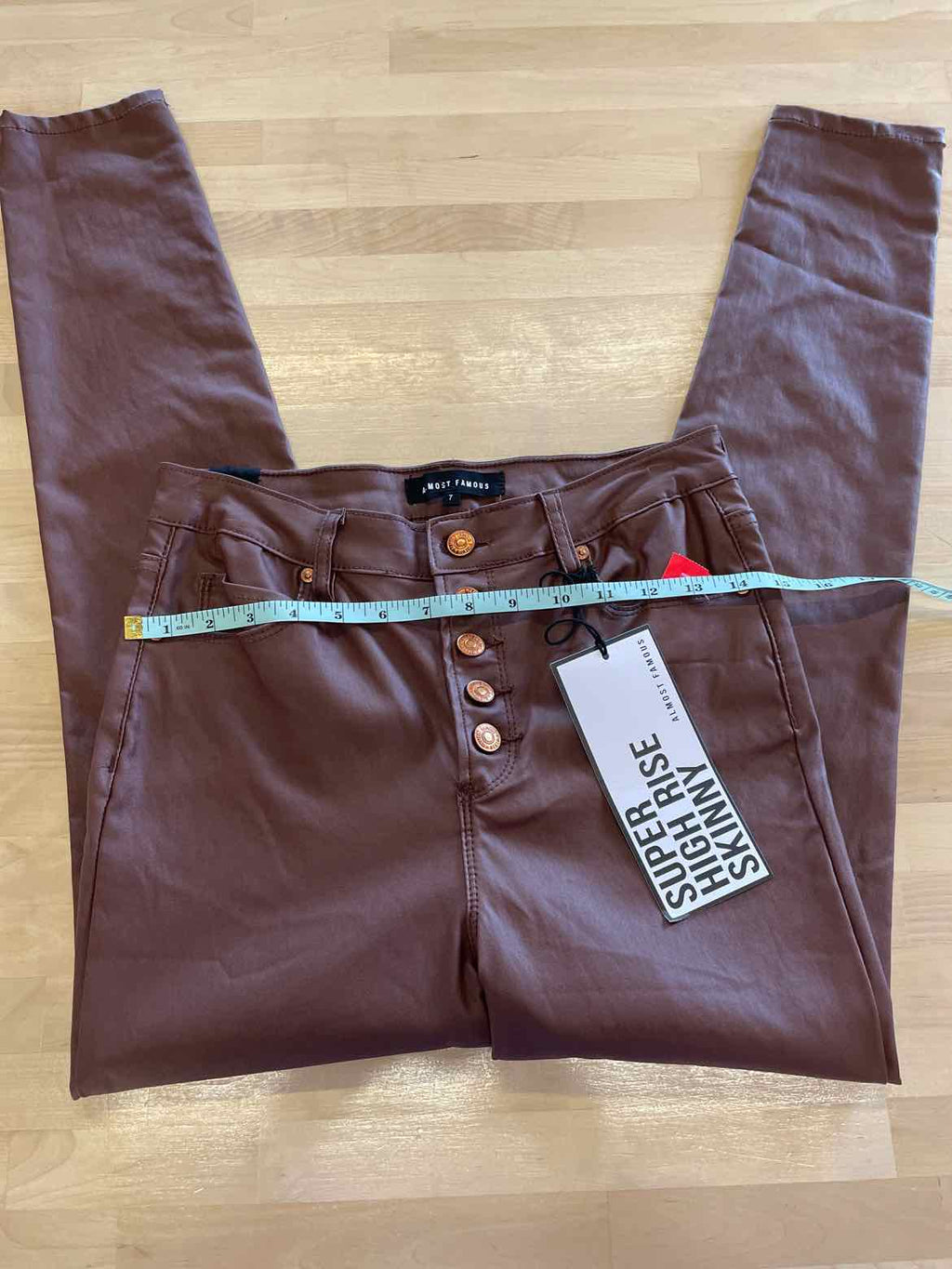 Almost Famous Size 7 Brown New Pants