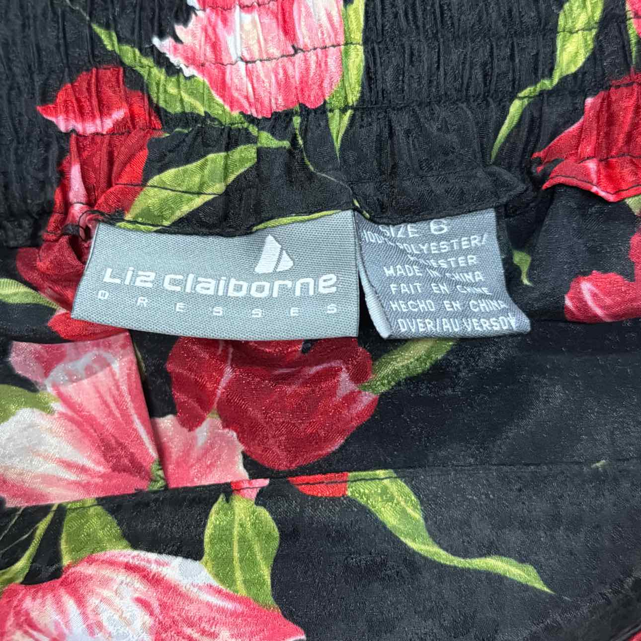 Liz Claiborne Size 6 Black 2 pc Dress Set