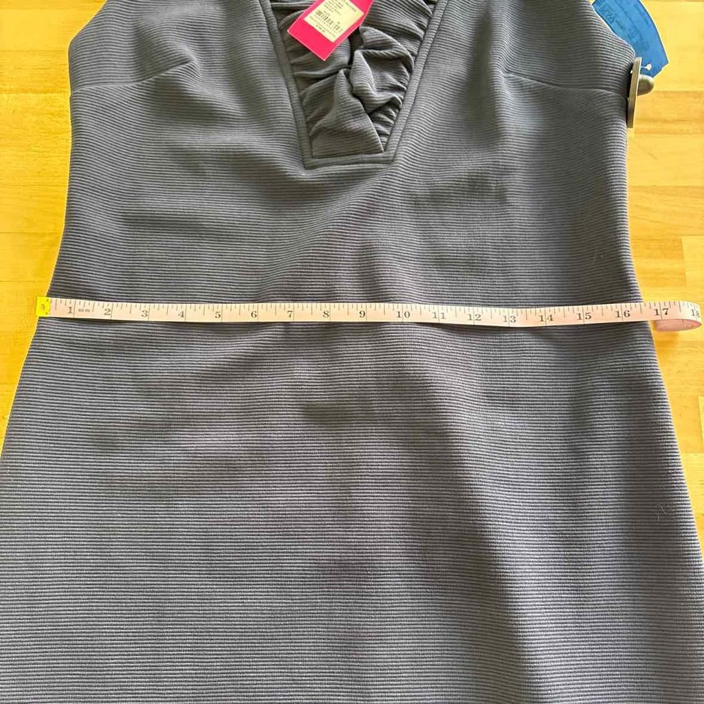 Lilly Pulitzer Size M  Tisbury Ruffled Sheath Dress, Navy Blue