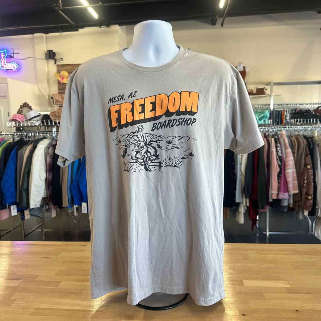 Next Level Size XL Gray MENS T-shirt