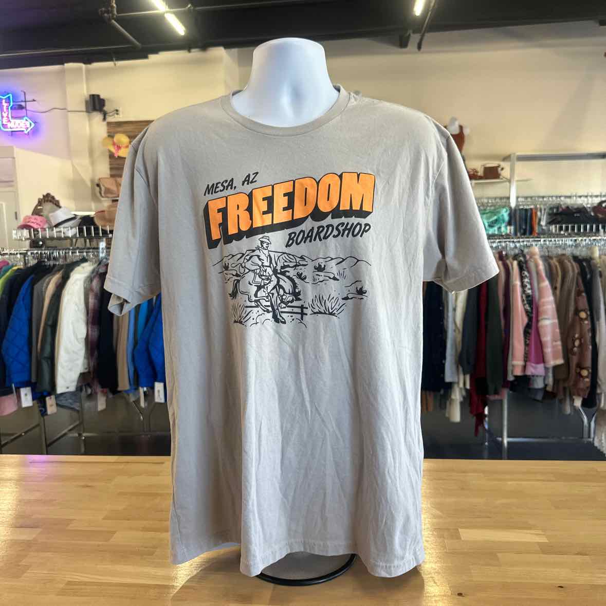 Next Level Size XL Gray MENS T-shirt