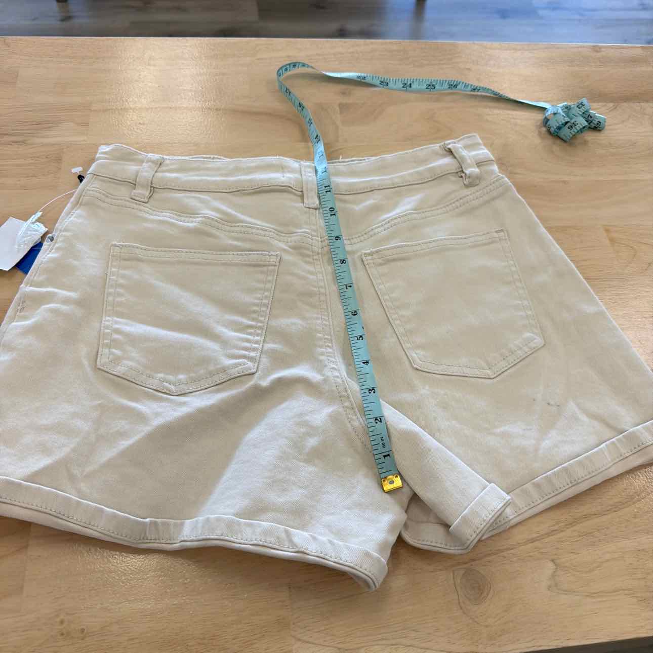1.State Women Size 4 Tan New Shorts 1.state High Rise Denim Shorts