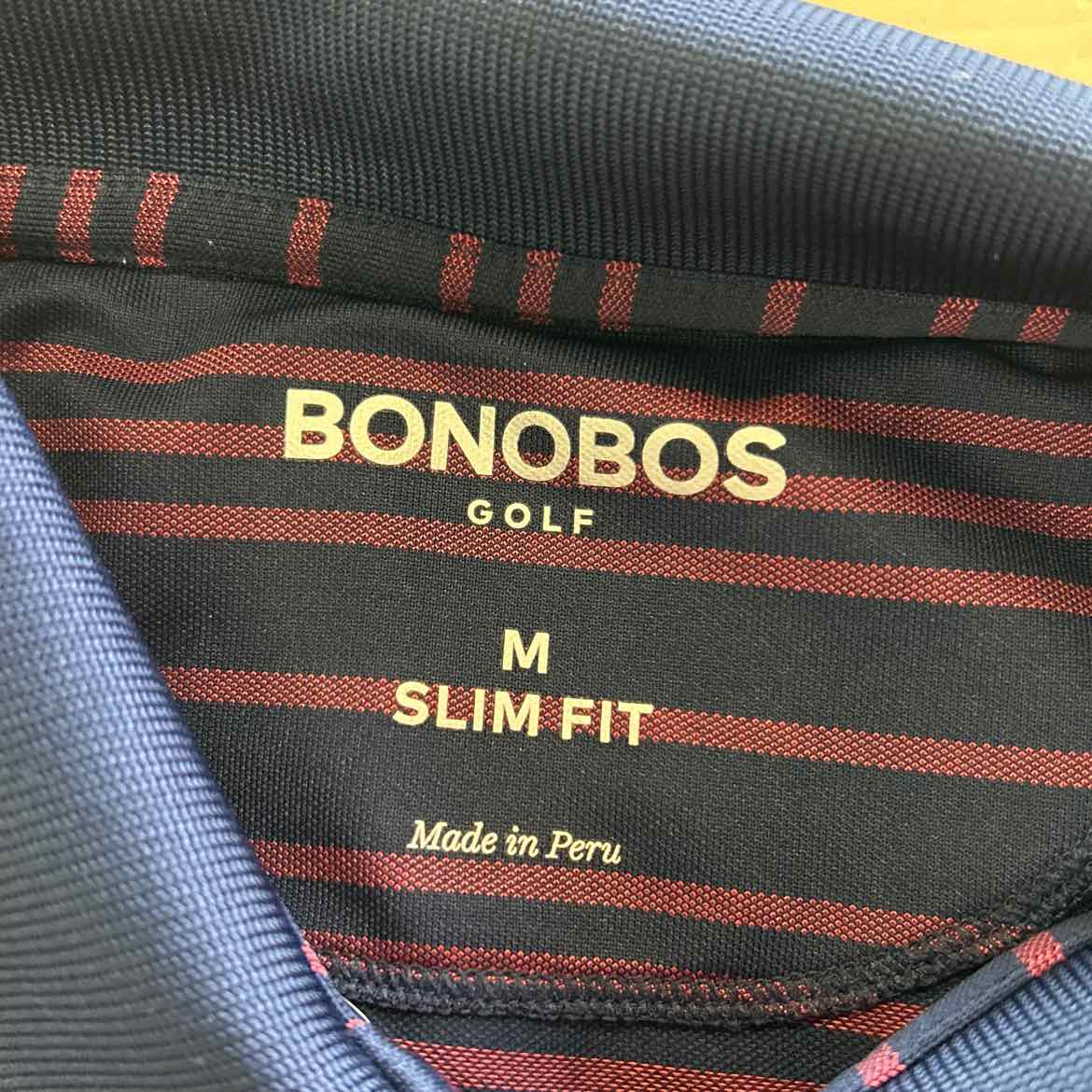 Bonobos Size M Blue Red Preloved MENS Polo