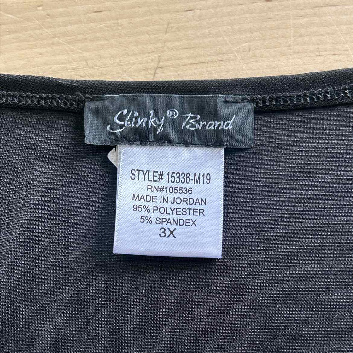 Slinky Brand Size 3X Black Preloved 3 Pc Set