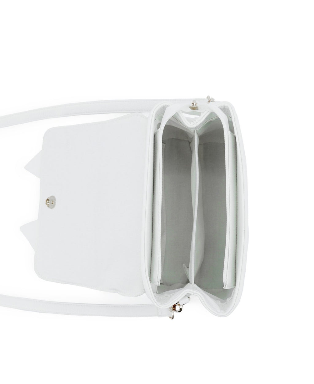 Like Dreams Zoey Double Bow Magnetic Crossbody Bag - White NWOT