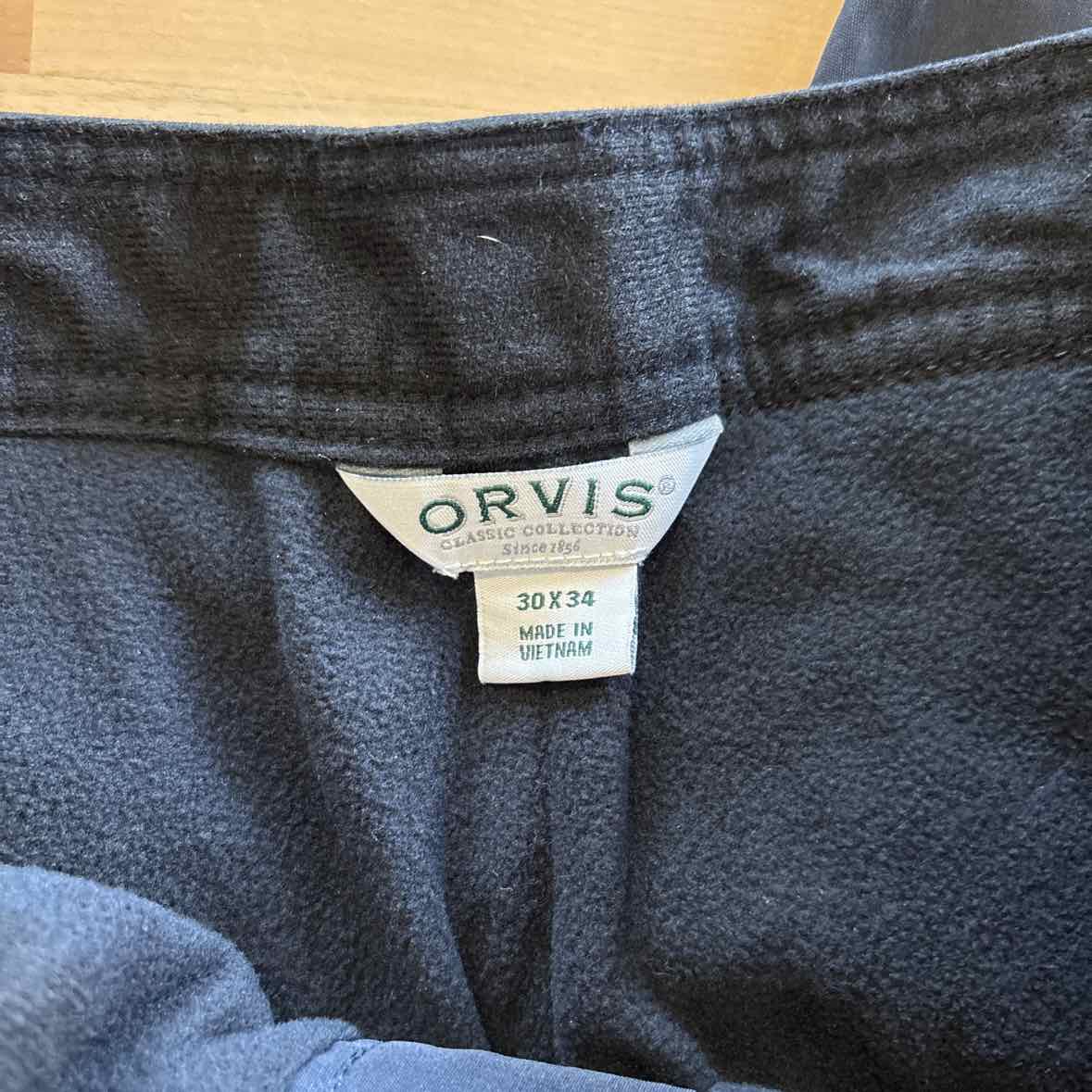 Orvis Size 30x34 Black MENS Pants