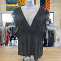 Zenobia Size 3XLT Black Preloved Blouse SS