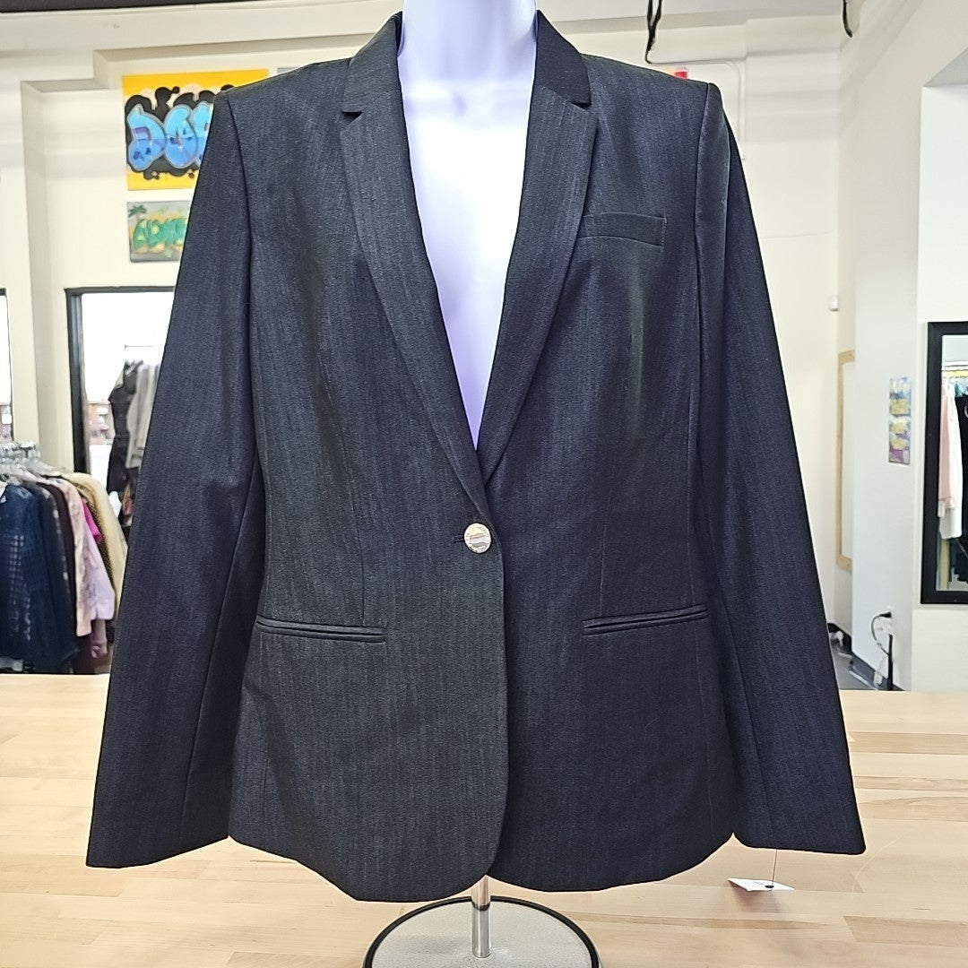 Calvin Klein One-Button Blazer, Regular and Petite Sizes - Indigo