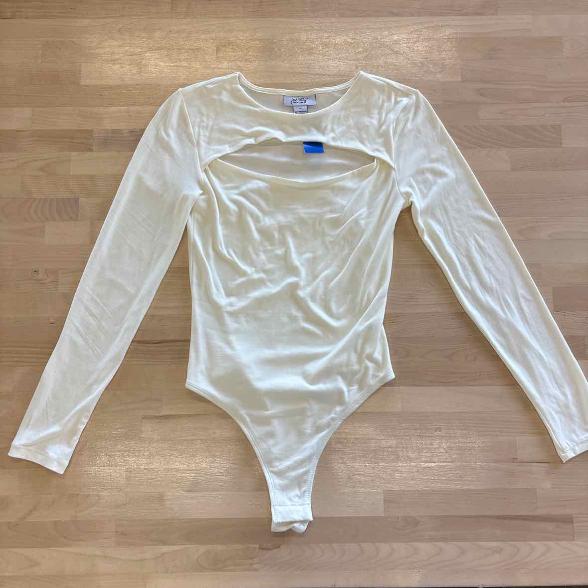 Just Polly Size M Cream Bodysuit