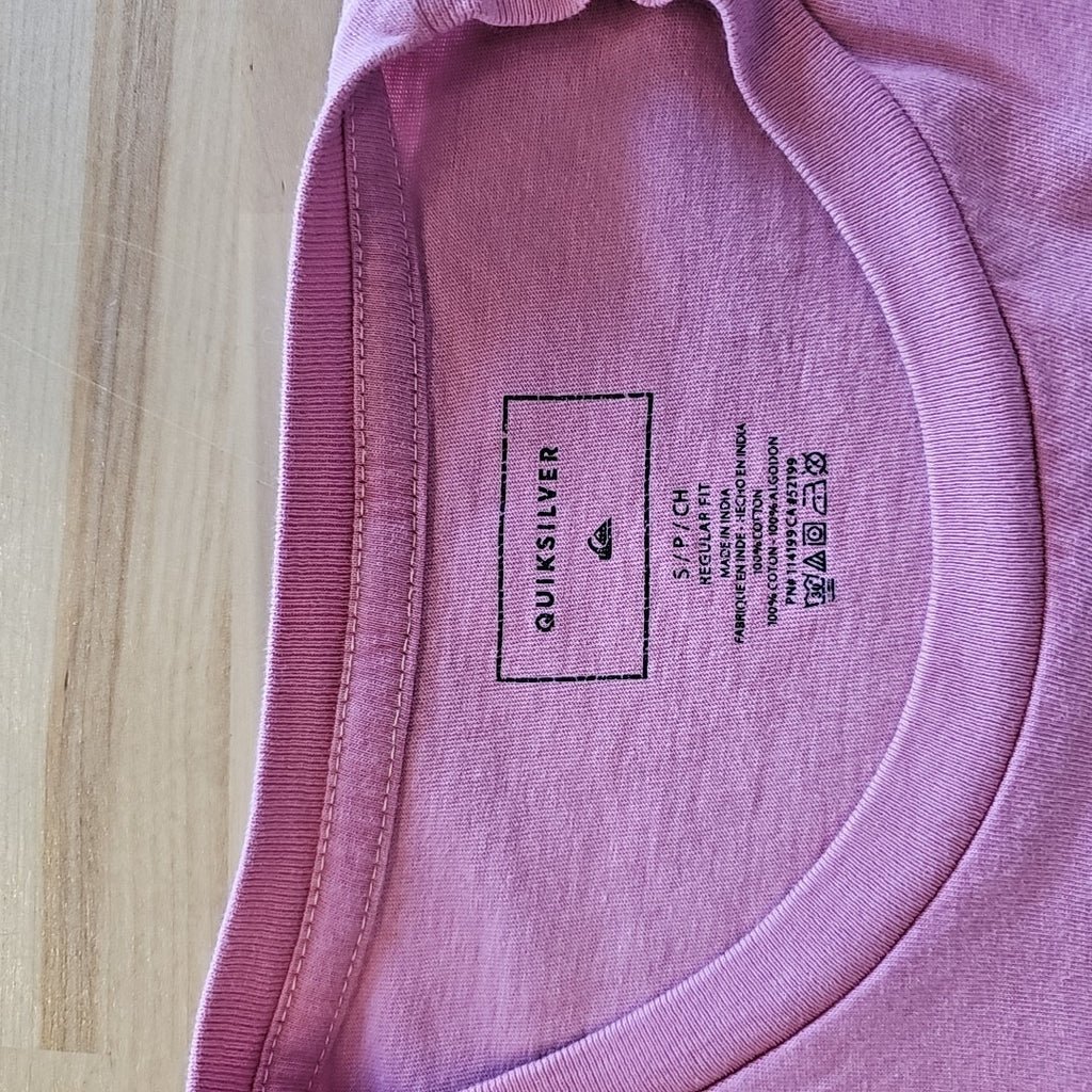 Quicksilver Size S Pink T-shirt