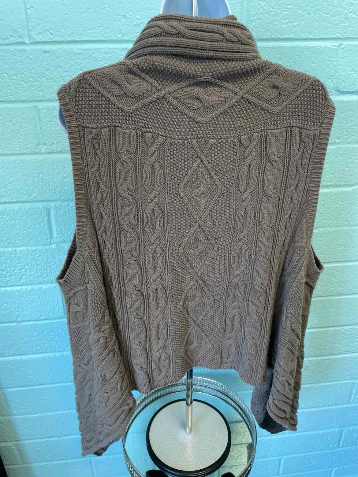 J Jill Size XL Brown Vest