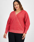 JM Collection Size 2X Red New Sweater