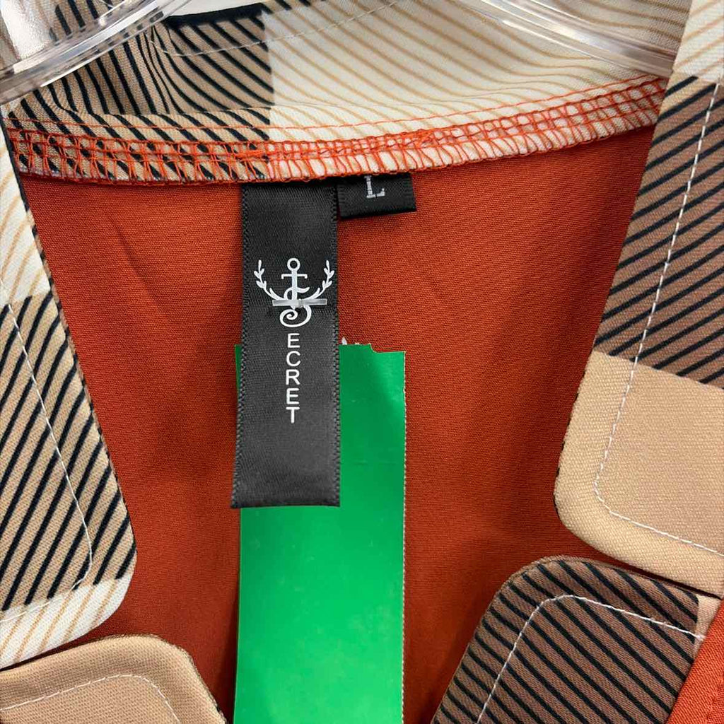 Secret Society Size L Orange Preloved Dress