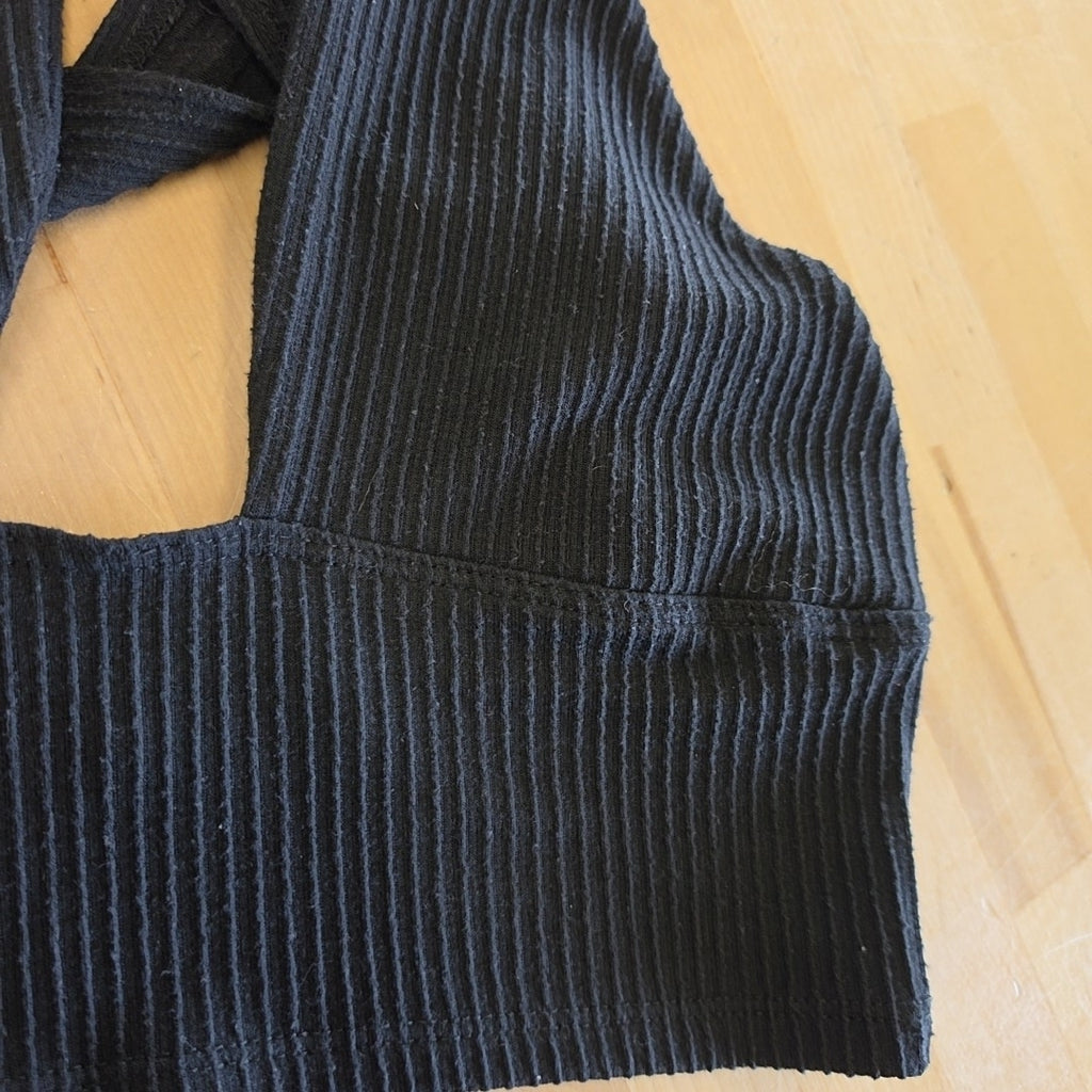 Urban Outfitters Size M Black Ribbed Preloved Tank