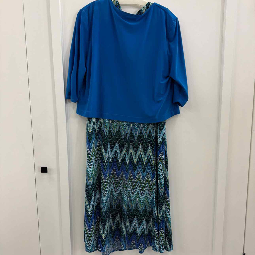 Perceptions Size L Nude Preloved 2 pc Dress Set